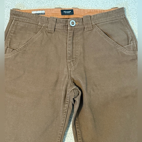Seager BISON CANVAS PANT in tobacco. Size 32. Relaxed fit. - Picture 2 of 5